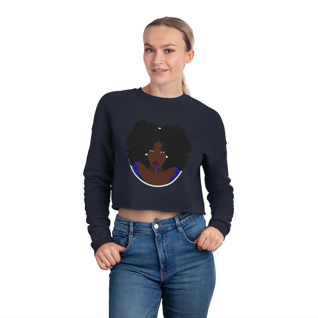Women's Cropped Sweatshirt (Zeta Phi Beta)