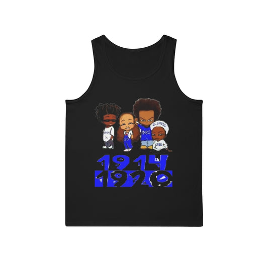 (BLU and White)Unisex Softstyle™ Tank top