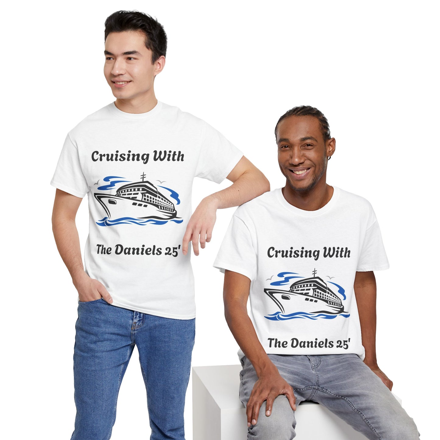 Cruising With The Daniels Unisex Heavy Cotton Tee - Perfect for Family Vacations or Summer Cruises