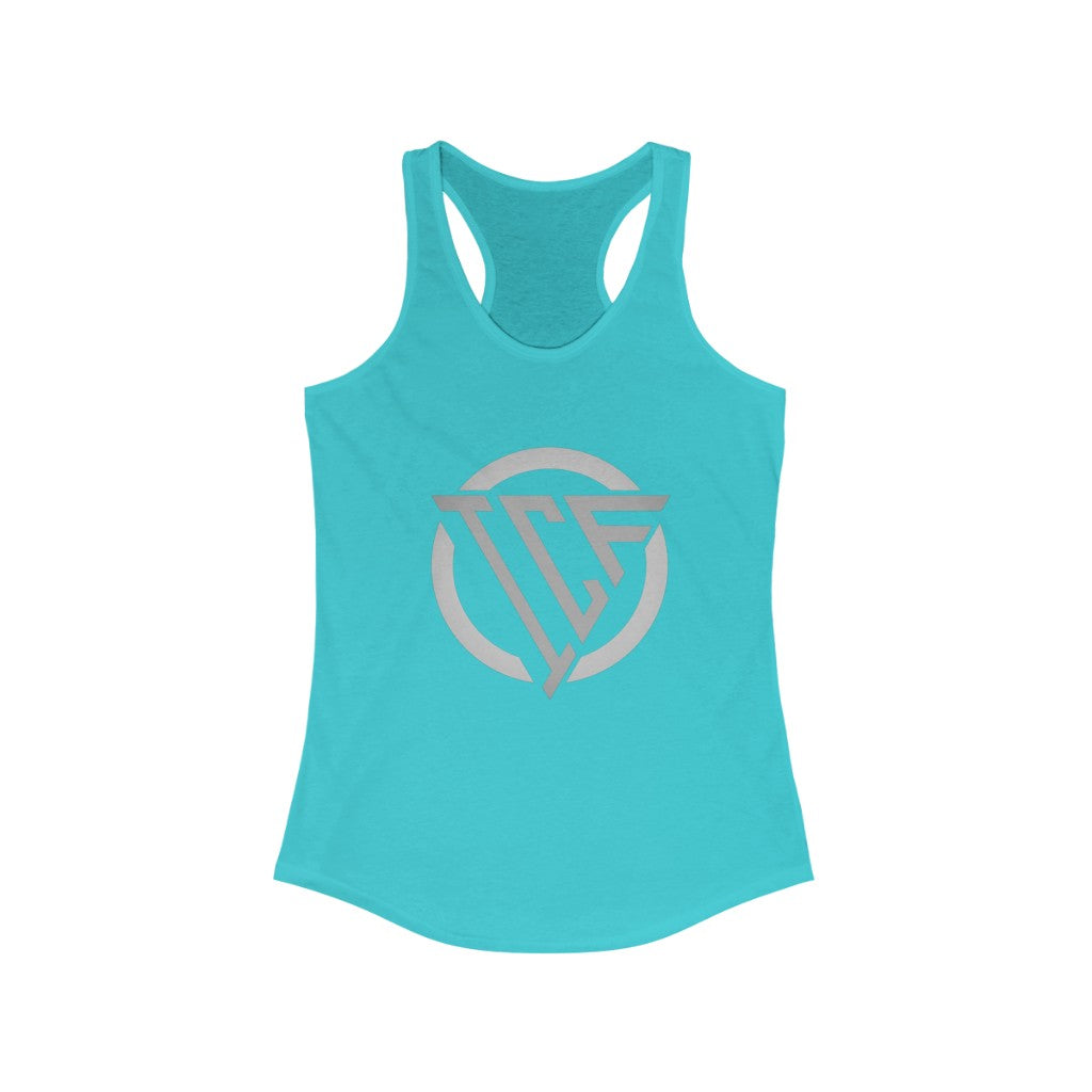 ICF Women's Ideal Racerback ( Silver Logo)