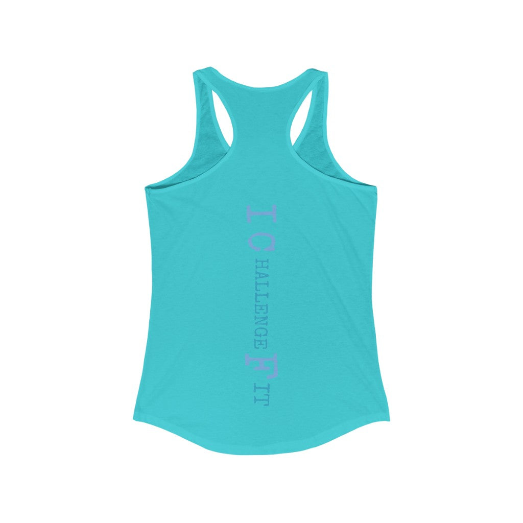ICF Women's Ideal Racerback ( Blue Logo)