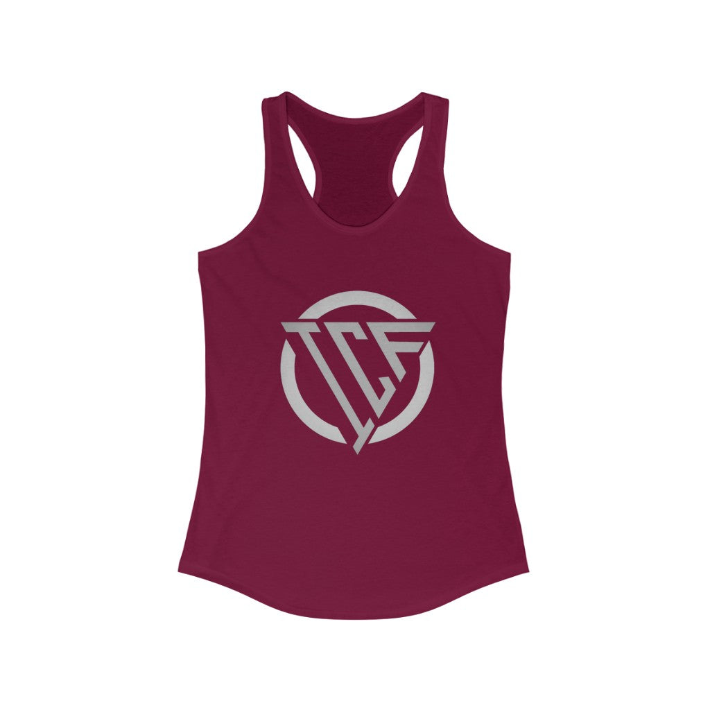 ICF Women's Ideal Racerback ( Silver Logo)