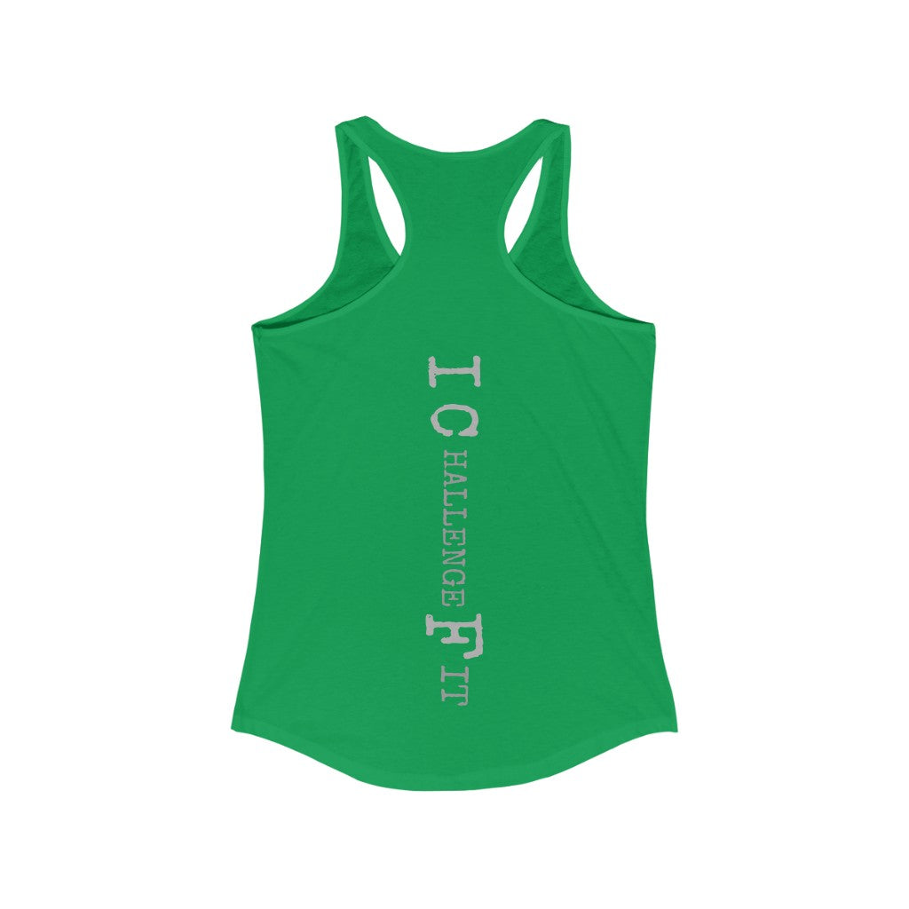 ICF Women's Ideal Racerback ( Silver Logo)