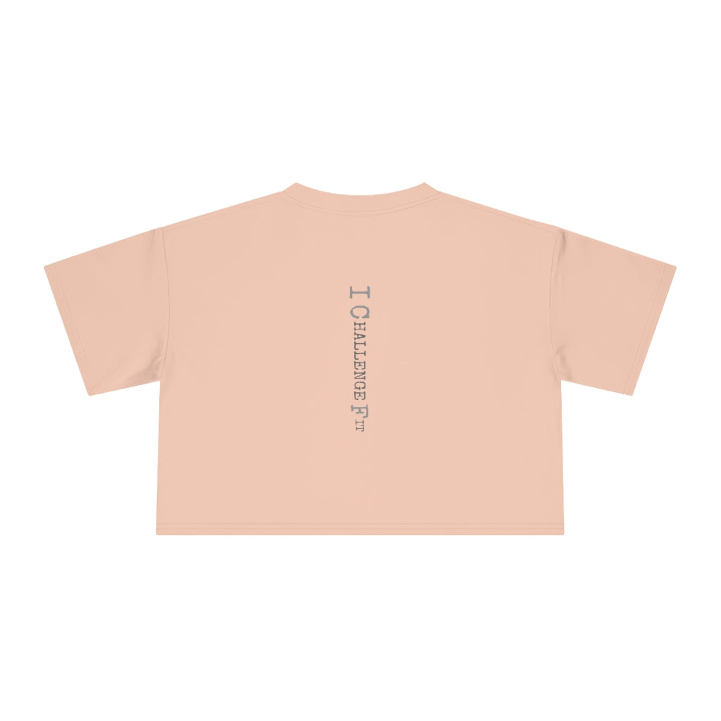 ICF Women's Crop Tee "Silver Logo"