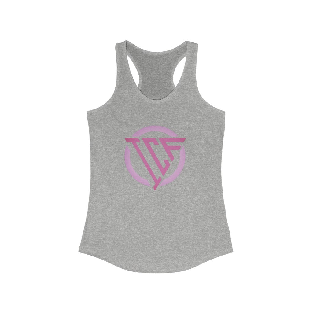 ICF Women's Ideal Racerback ( Pink Logo)