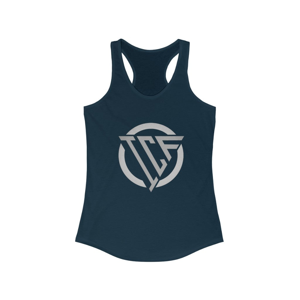 ICF Women's Ideal Racerback ( Silver Logo)