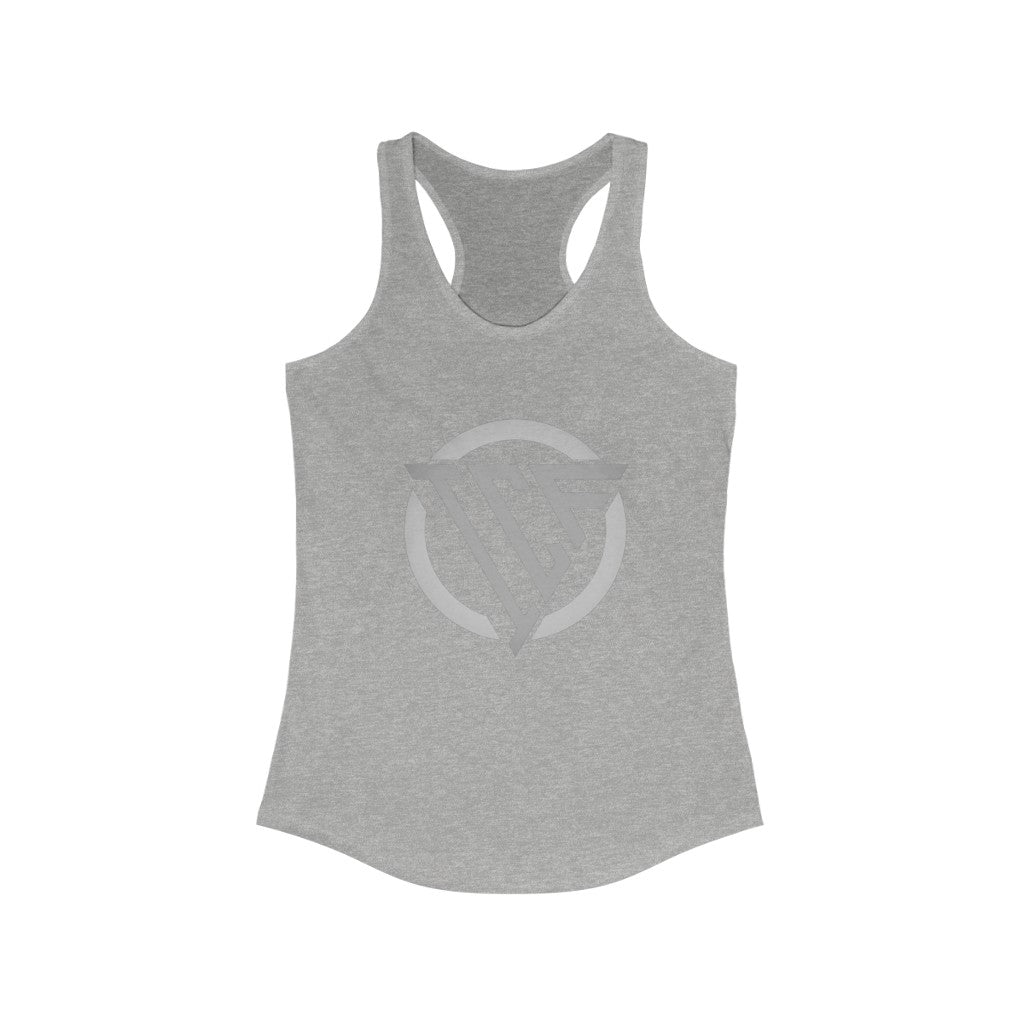 ICF Women's Ideal Racerback ( Silver Logo)