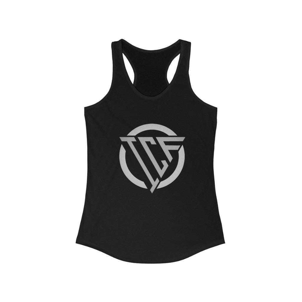 ICF Women's Ideal Racerback ( Silver Logo)