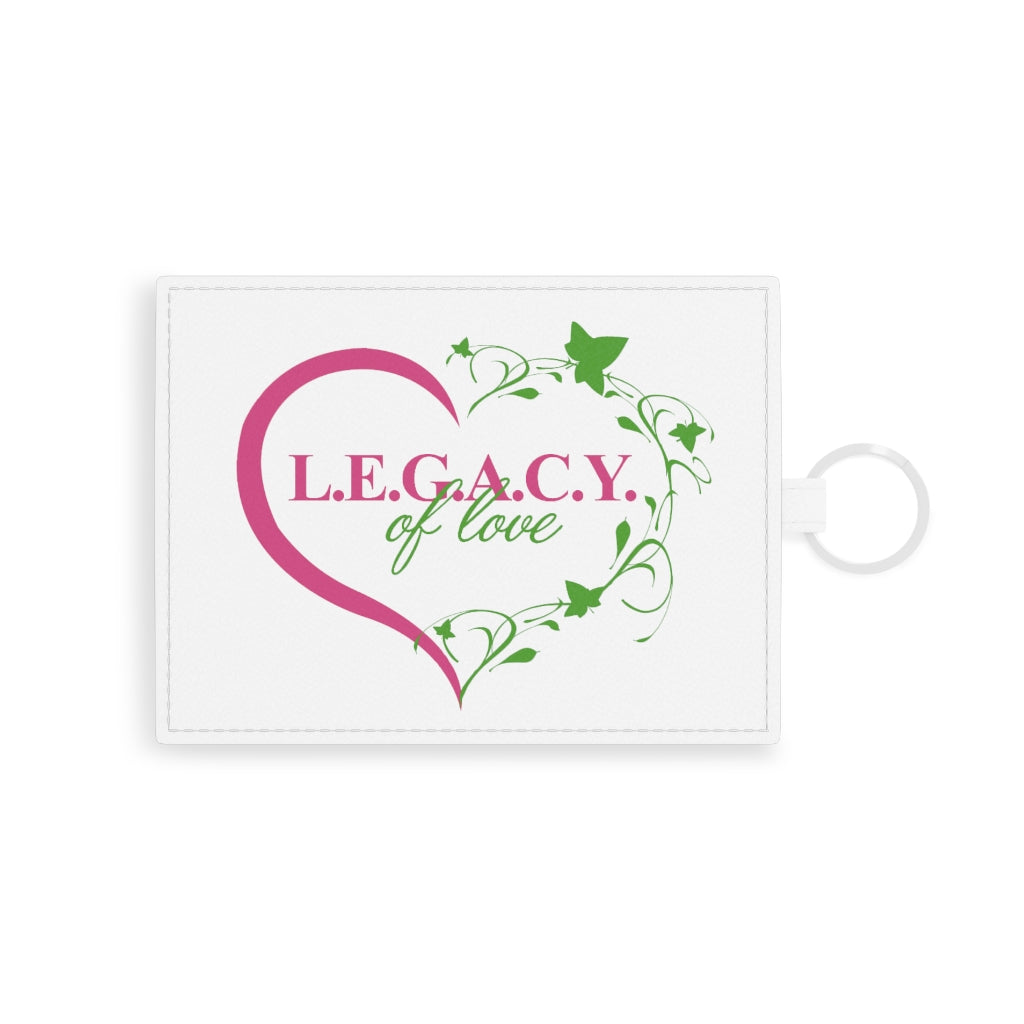 Saffiano Leather Card Holder (Alpha Kappa Alpha)