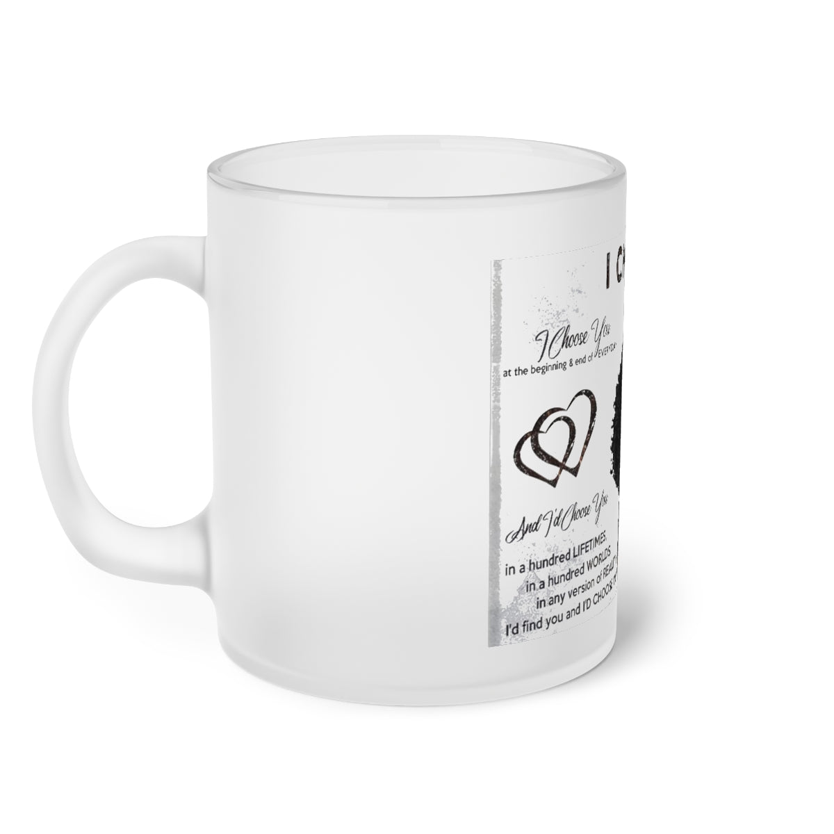 Frosted Glass Mug (Love)