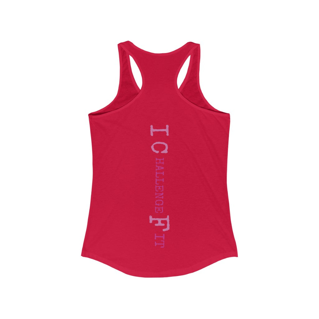 ICF Women's Ideal Racerback ( Pink Logo)
