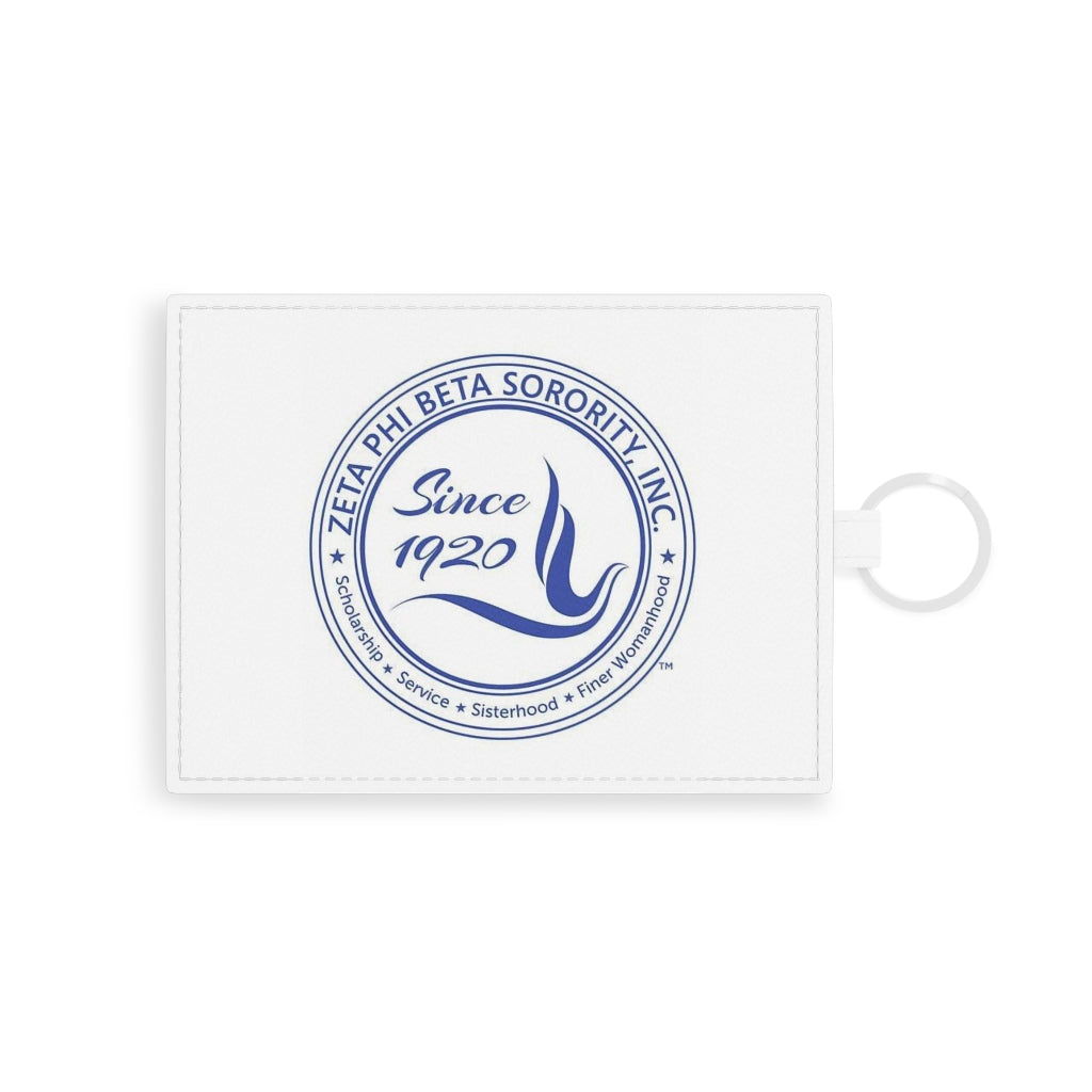 Saffiano Leather Card Holder (Zeta Phi Beta)