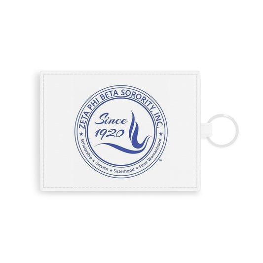 Saffiano Leather Card Holder (Zeta Phi Beta)