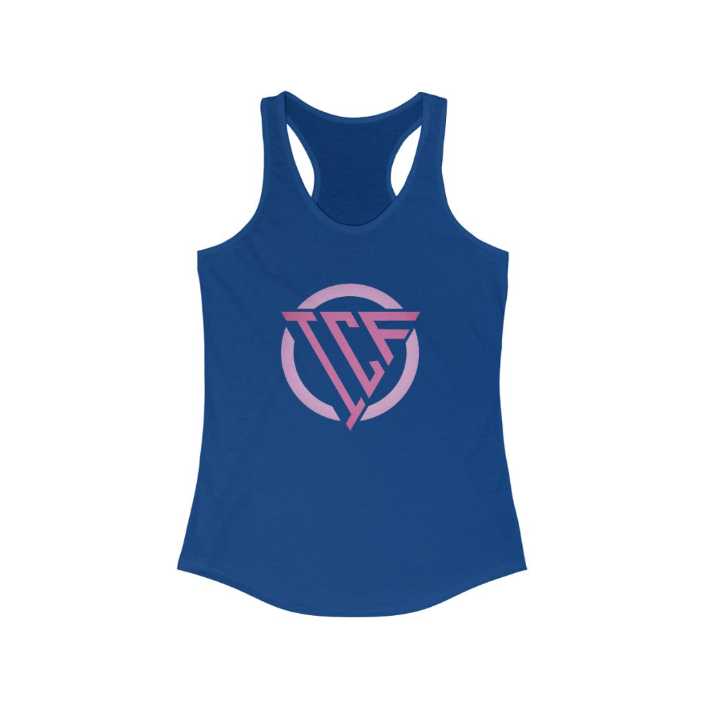 ICF Women's Ideal Racerback ( Pink Logo)