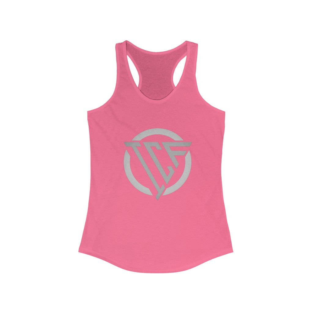 ICF Women's Ideal Racerback ( Silver Logo)
