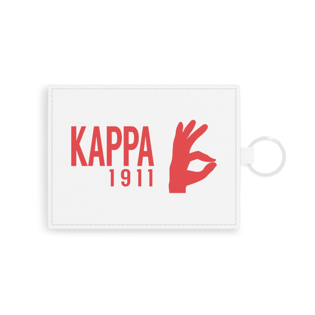 Saffiano Leather Card Holder (Kappa Alpha Psi)