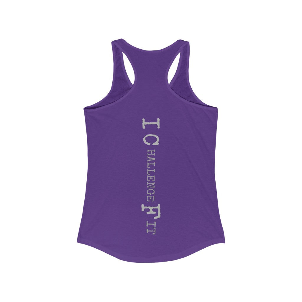 ICF Women's Ideal Racerback ( Silver Logo)