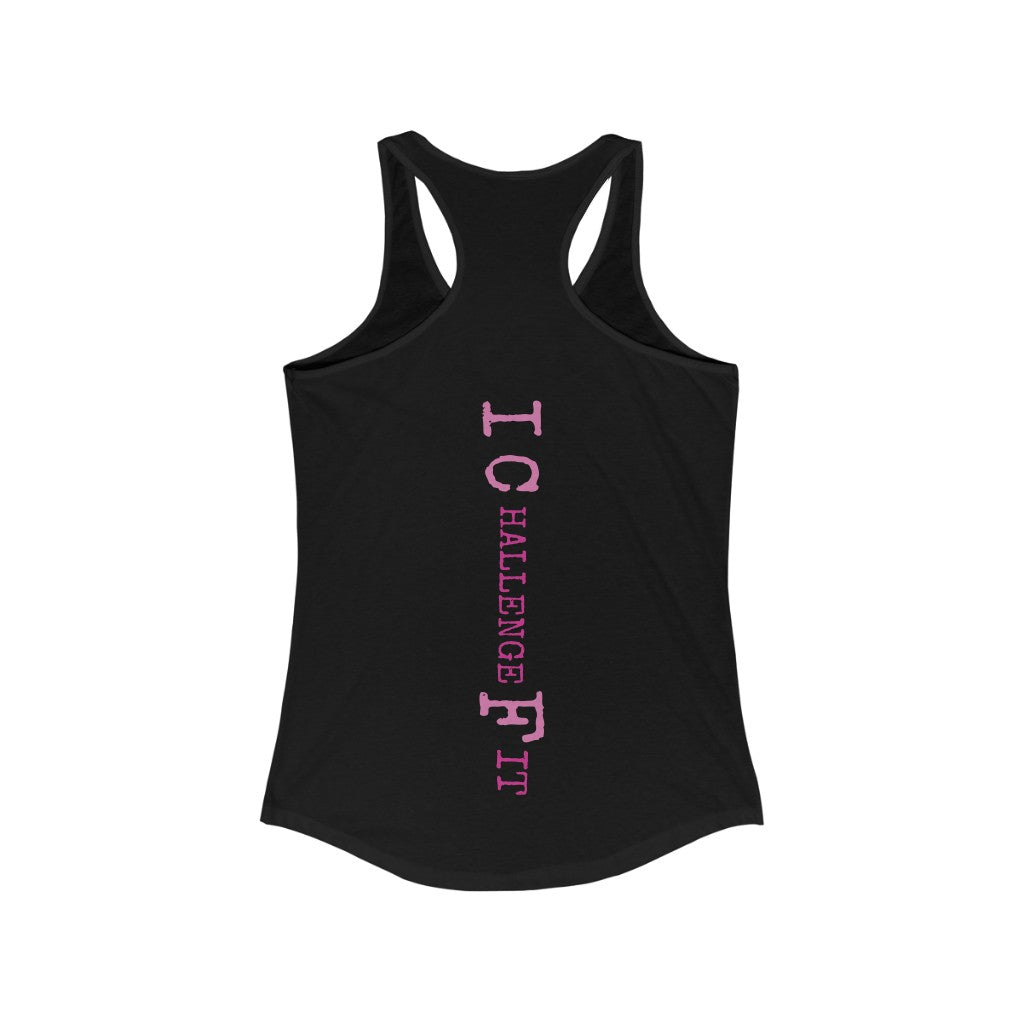 ICF Women's Ideal Racerback ( Pink Logo)