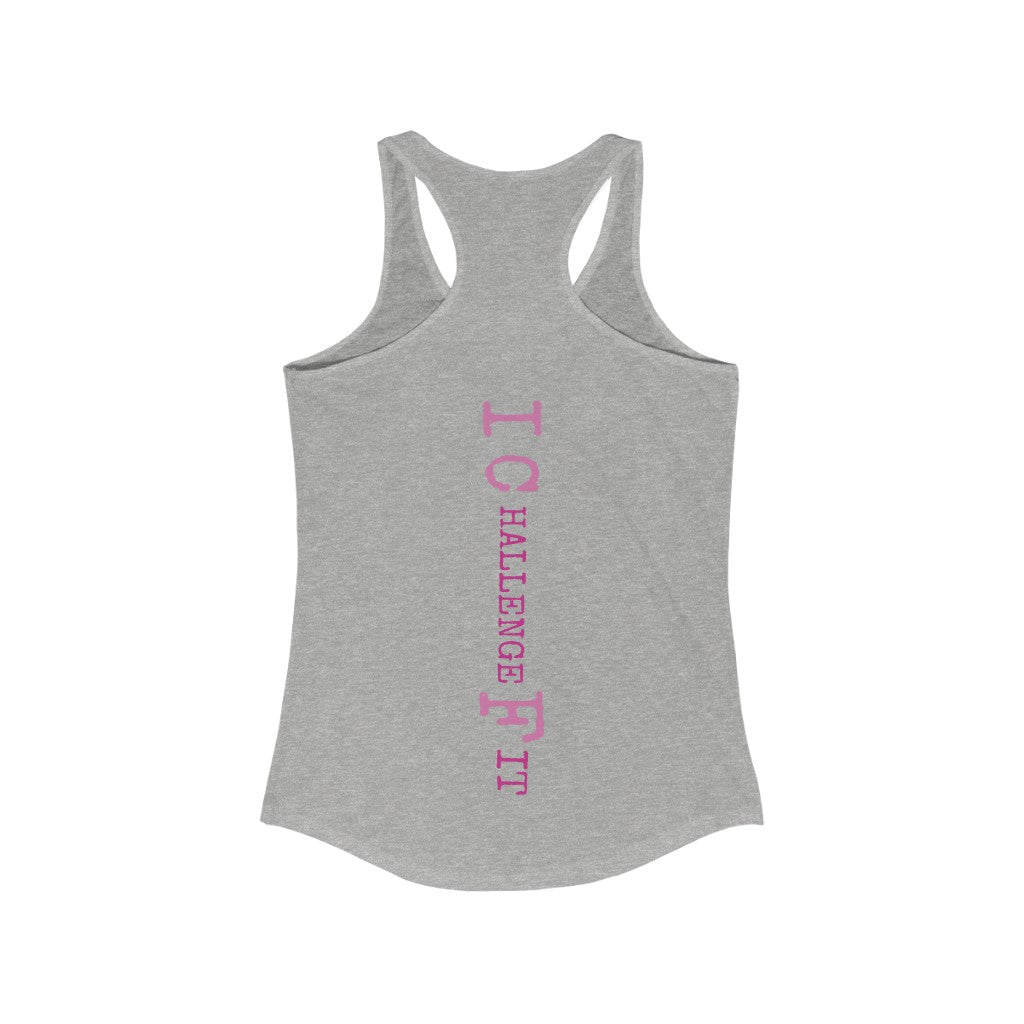 ICF Women's Ideal Racerback ( Pink Logo)