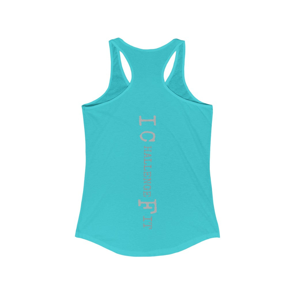 ICF Women's Ideal Racerback ( Silver Logo)