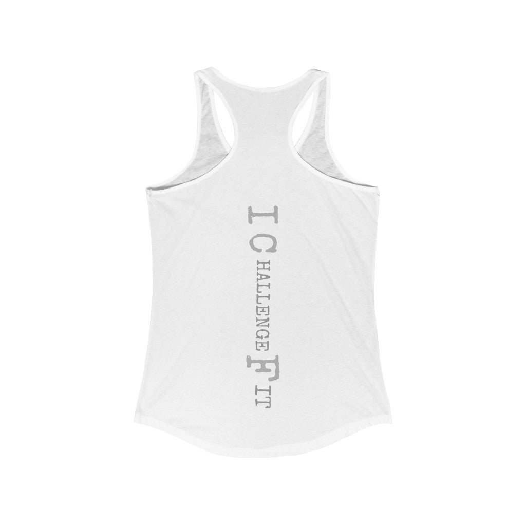 ICF Women's Ideal Racerback ( Silver Logo)