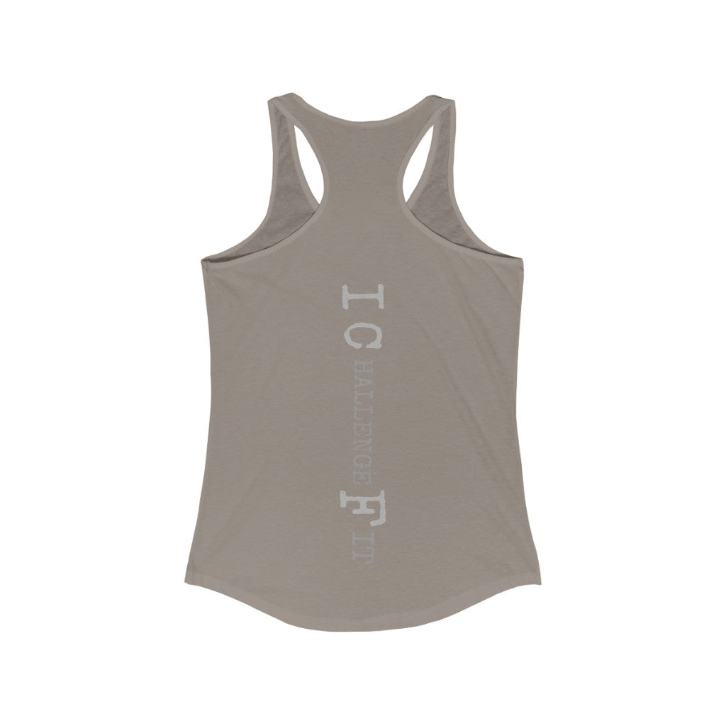ICF Women's Ideal Racerback ( Silver Logo)