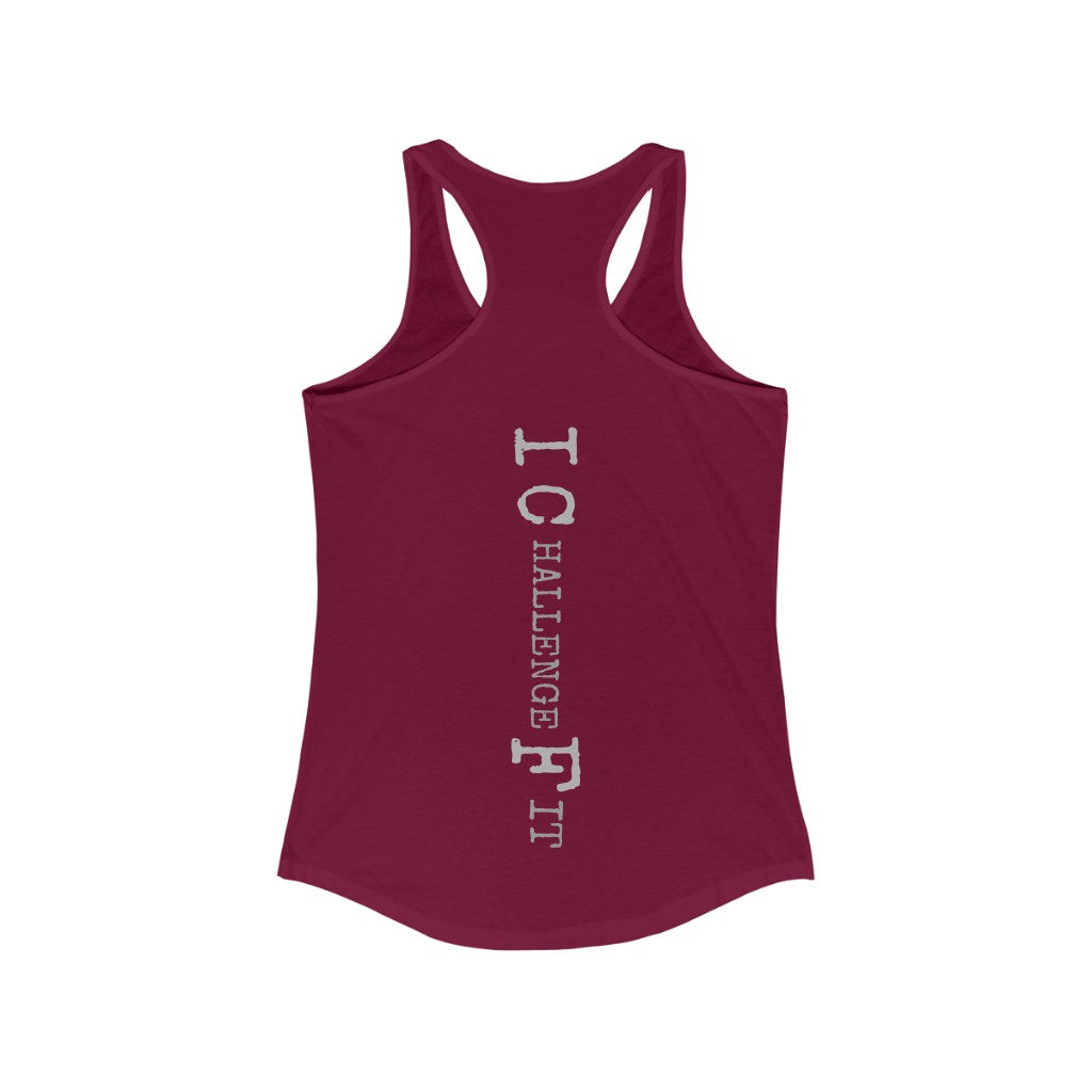 ICF Women's Ideal Racerback ( Silver Logo)
