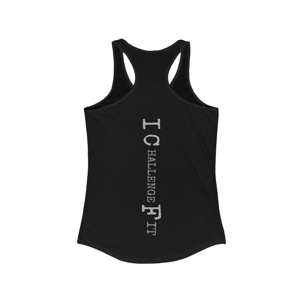 ICF Women's Ideal Racerback ( Silver Logo)