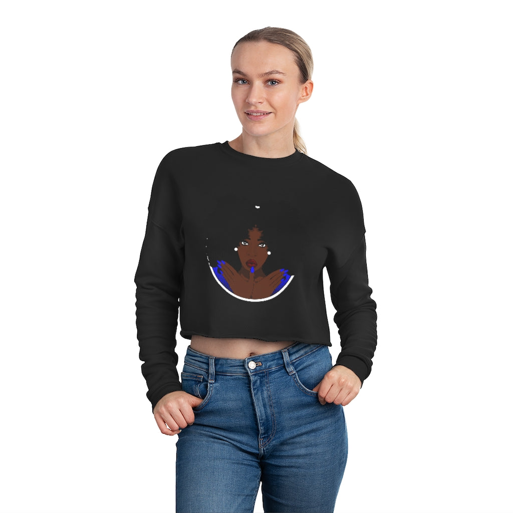 Women's Cropped Sweatshirt (Zeta Phi Beta)
