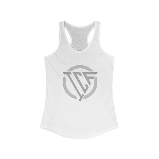ICF Women's Ideal Racerback ( Silver Logo)