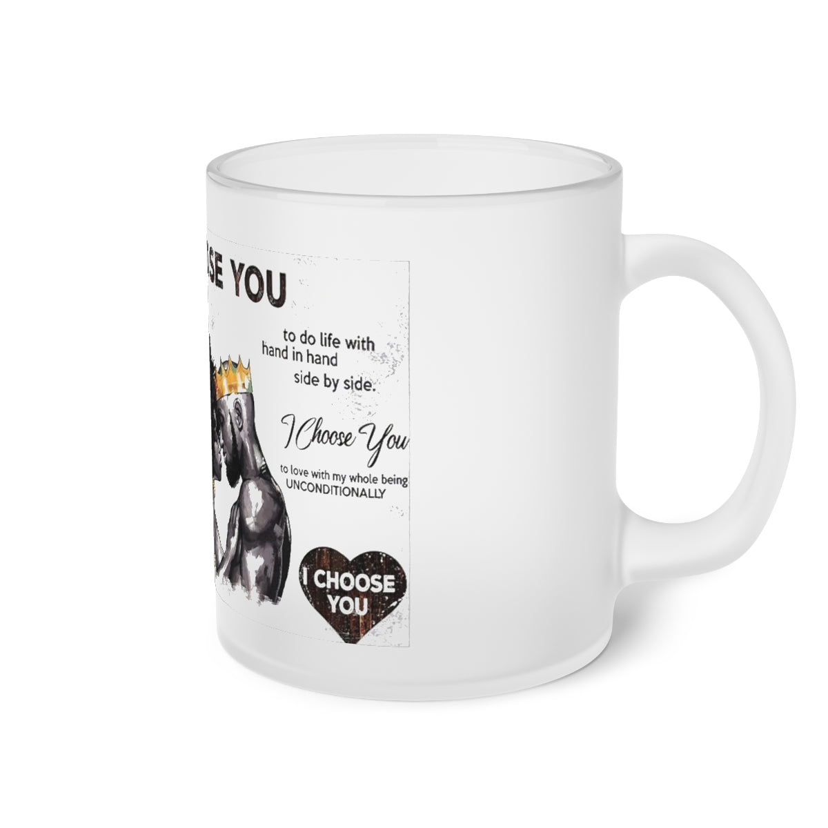 Frosted Glass Mug (Love)