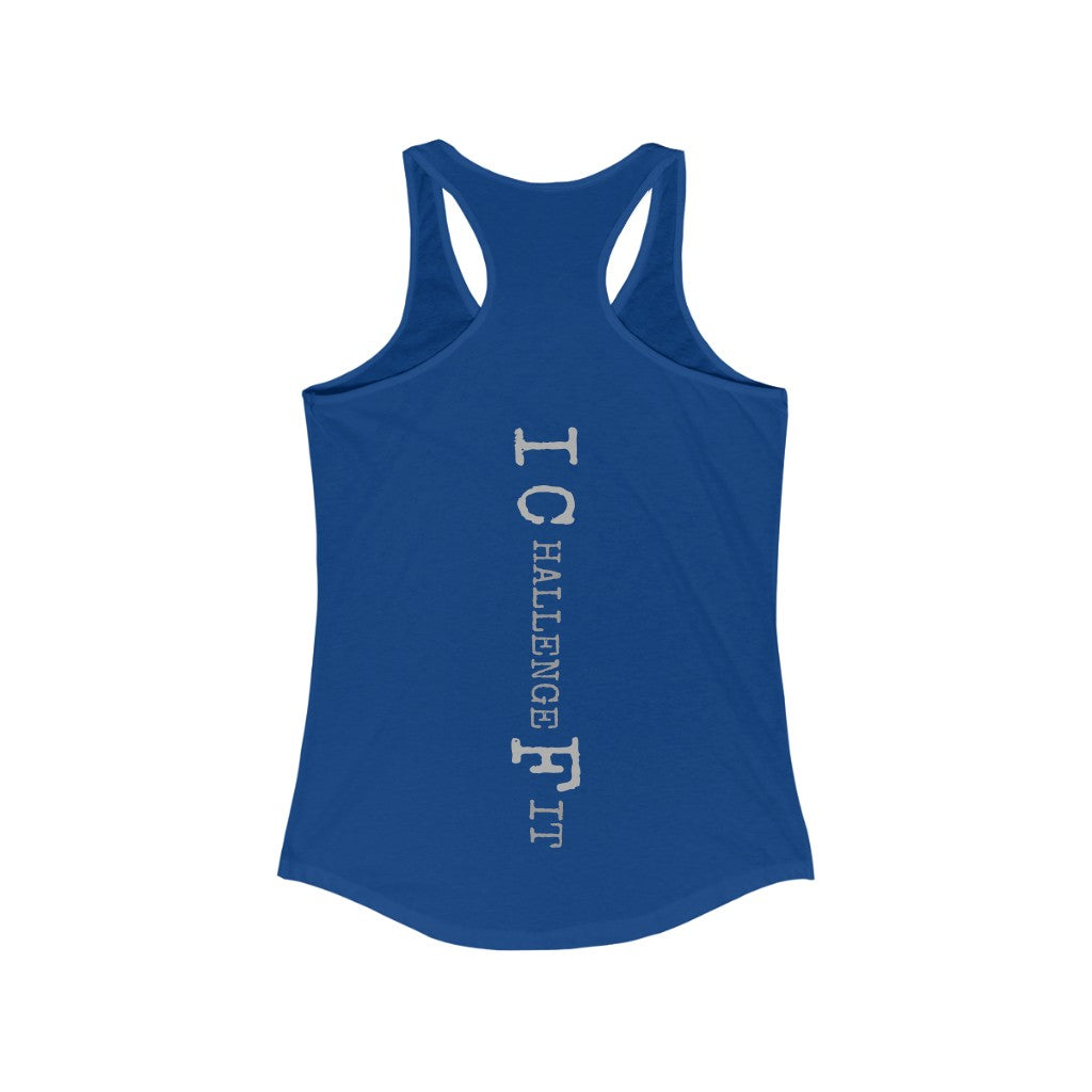 ICF Women's Ideal Racerback ( Silver Logo)