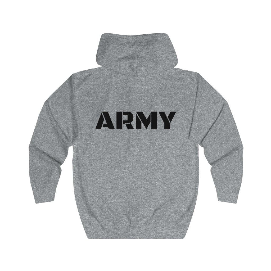 ARMY - Unisex Full Zip Hoodie