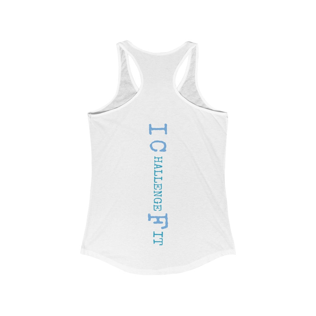 ICF Women's Ideal Racerback ( Blue Logo)