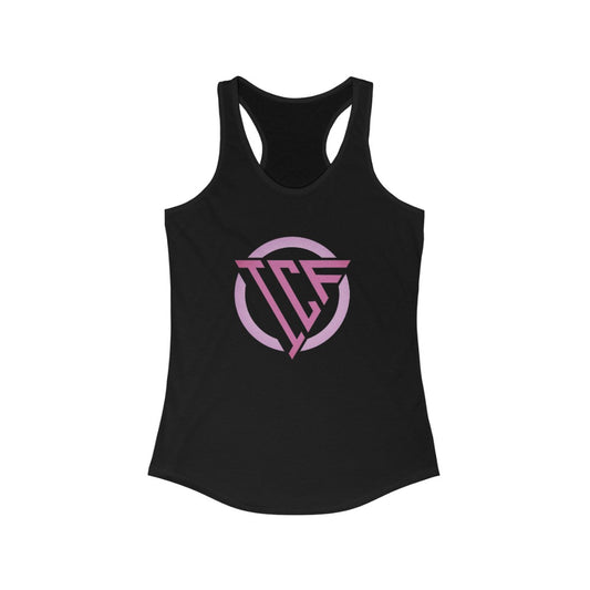 ICF Women's Ideal Racerback ( Pink Logo)