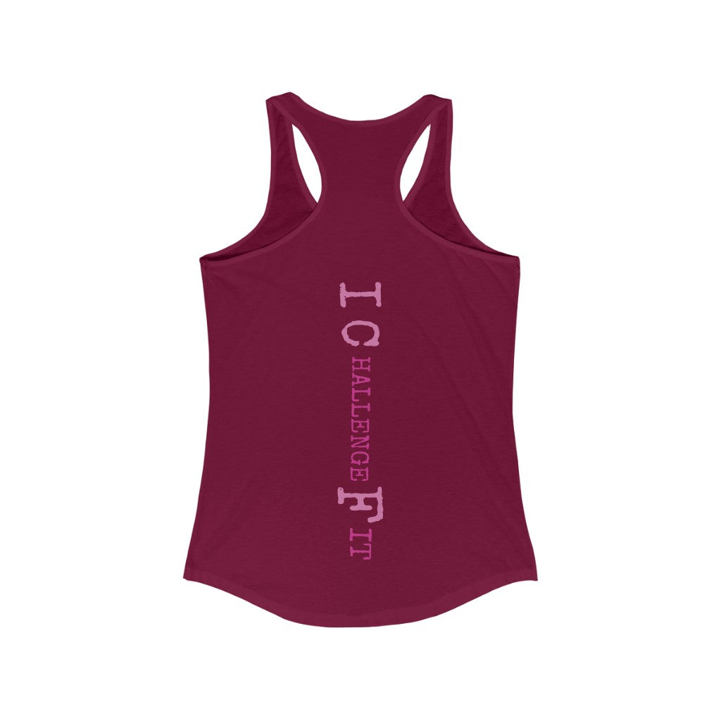 ICF Women's Ideal Racerback ( Pink Logo)