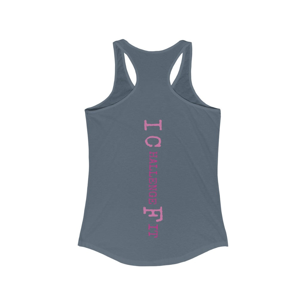 ICF Women's Ideal Racerback ( Pink Logo)