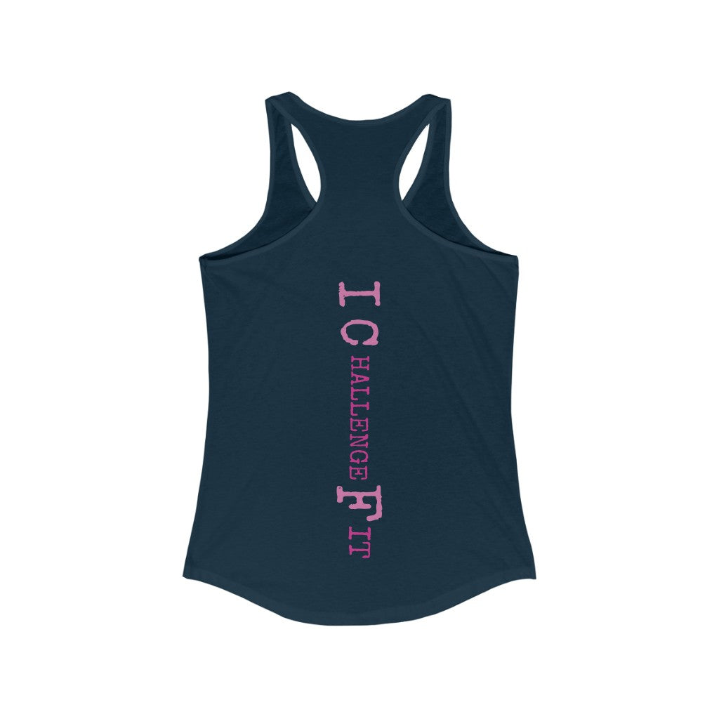 ICF Women's Ideal Racerback ( Pink Logo)