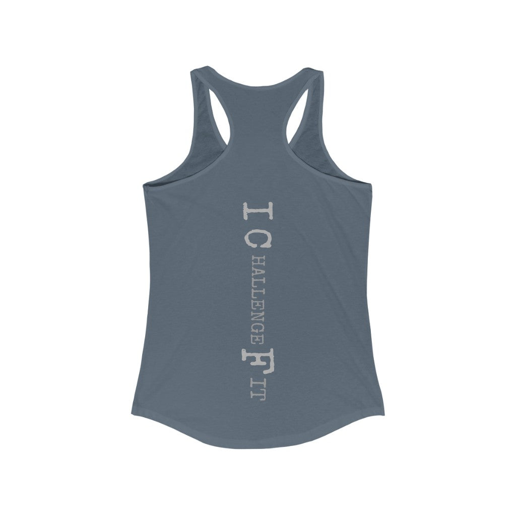 ICF Women's Ideal Racerback ( Silver Logo)