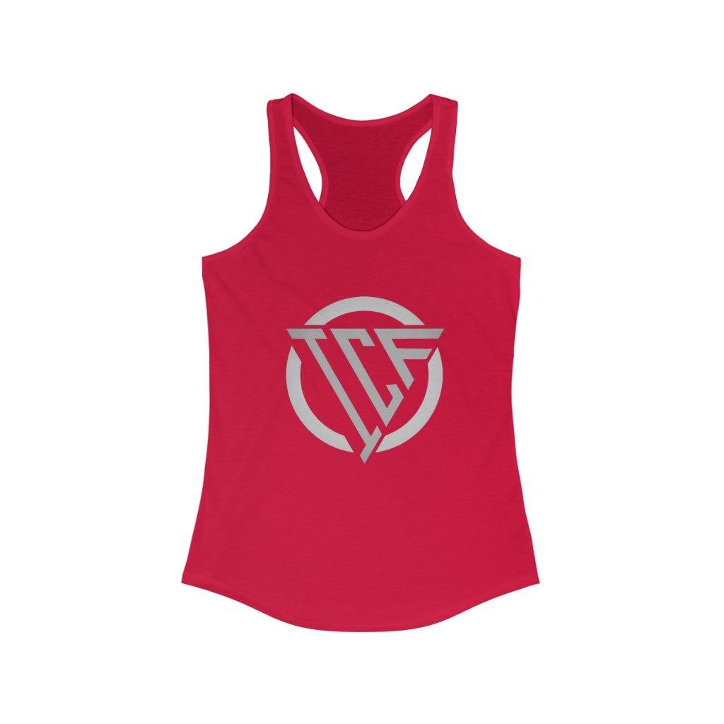ICF Women's Ideal Racerback ( Silver Logo)